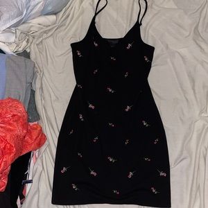EXPRESS Black & Floral Dress